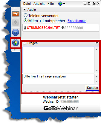 GoToWebinar Panel